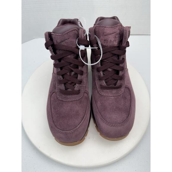 Nike Air Max Goadome Womens Sz 8 Burgandy Waterproof Suede Boots 865031-602 NEW - Picture 3 of 11